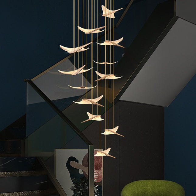 ChandelierDecor - Seagull Hanging Light Staircase Chandelier – LED Lighting