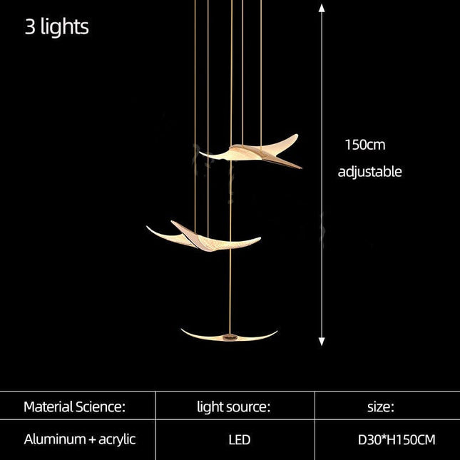 ChandelierDecor - Seagull Hanging Light Staircase Chandelier – LED Lighting