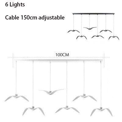 ChandelierDecor - Seagulls Pendant Light: Unique Lighting Fixture