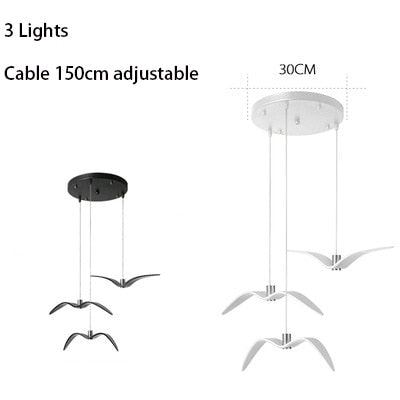 ChandelierDecor - Seagulls Pendant Light: Unique Lighting Fixture