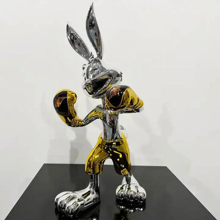 ChandelierDecor - Silver Electroplated Bugs Bunny Statue