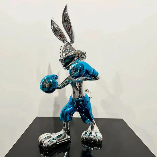 ChandelierDecor - Silver Electroplated Bugs Bunny Statue
