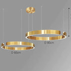 Deux anneaux - 60 cm + 80 cm / Or / Lumière neutre - 4000K