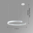 Anneau simple - 60 cm / Blanc / Lumière neutre - 4000K