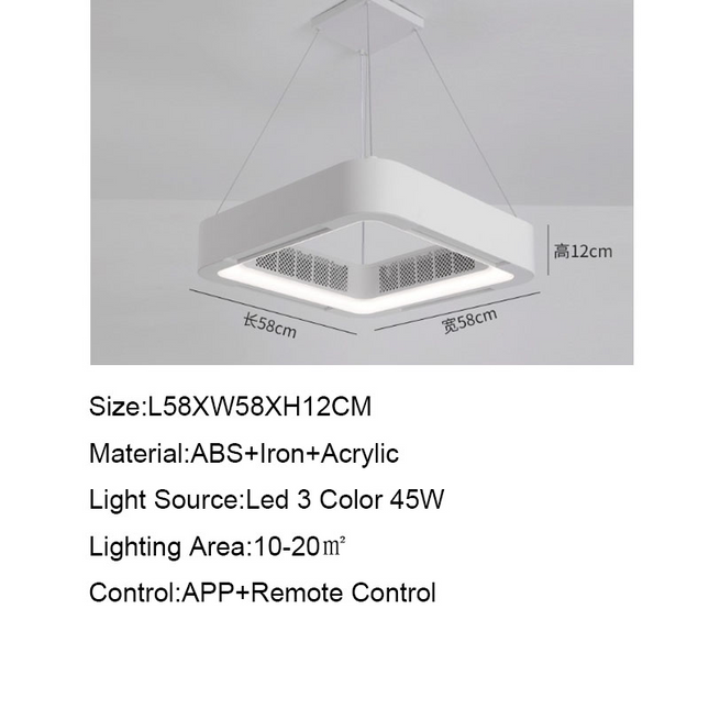 ChandelierDecor - Smart Ceiling Fan with LED Light: Efficient and Modern