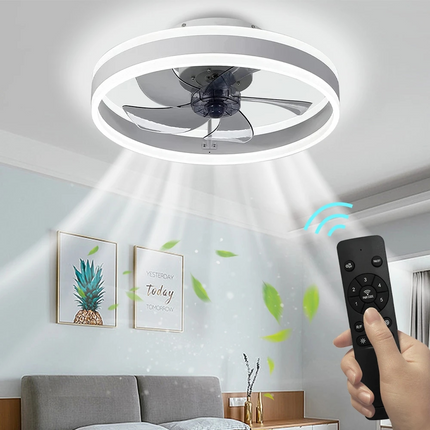 ChandelierDecor - Smart LED Quiet Ceiling Fan Light 6-Speed