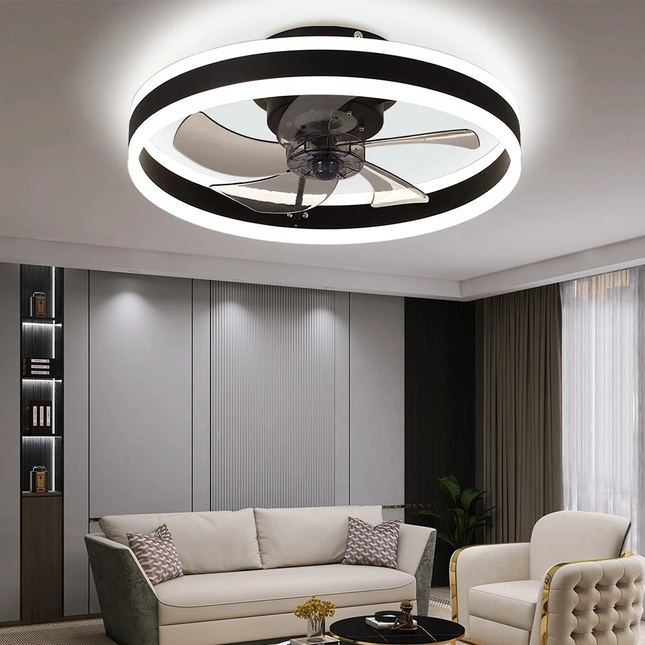 ChandelierDecor - Smart LED Quiet Ceiling Fan Light 6-Speed