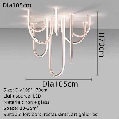 ChandelierDecor - Soft Hose LED Ceiling Chandelier - Illuminate With Elegance