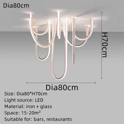 ChandelierDecor - Soft Hose LED Ceiling Chandelier - Illuminate With Elegance