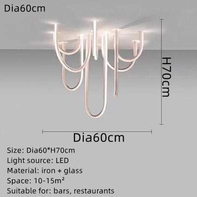 ChandelierDecor - Soft Hose LED Ceiling Chandelier - Illuminate With Elegance