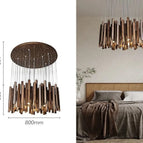 Bois foncé 80cm
