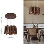 Bois foncé 60cm