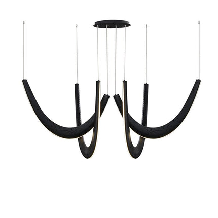 ChandelierDecor - Solid Oak Wood Loops Chandelier - Handcrafted Beauty