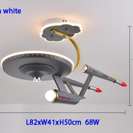 ChandelierDecor - Space Ship Galaxy LED Light for Kids Room