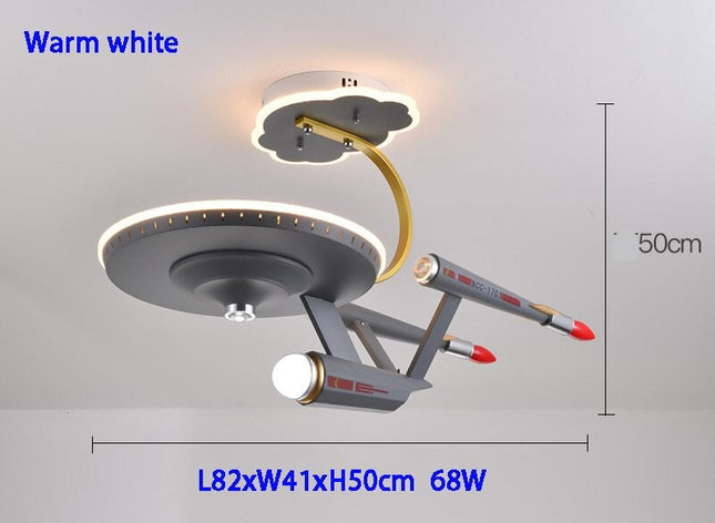 ChandelierDecor - Space Ship Galaxy LED Light for Kids Room