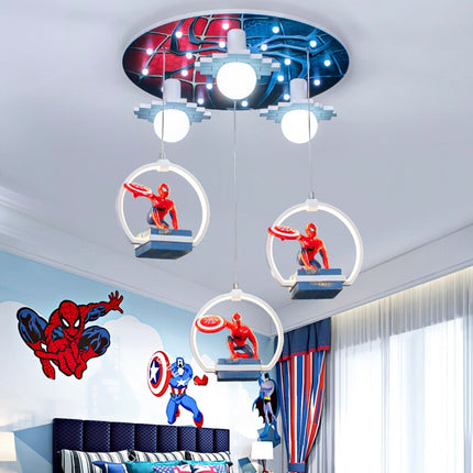 ChandelierDecor - Spiderman LED Hanging Light for Kids Room
