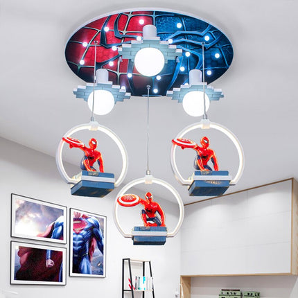 ChandelierDecor - Spiderman LED Hanging Light for Kids Room