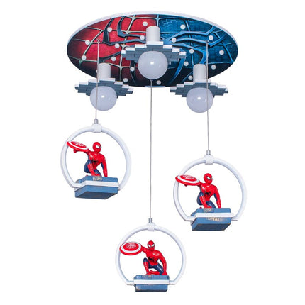 ChandelierDecor - Spiderman LED Hanging Light for Kids Room