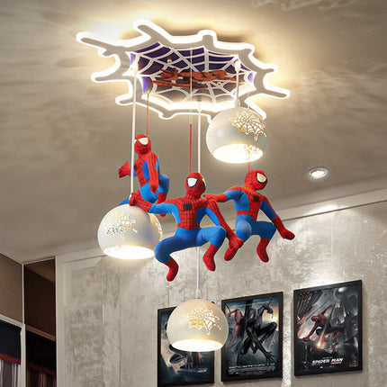 ChandelierDecor - Spiderman Pendant Light - Art Deco Lighting for Kids Room