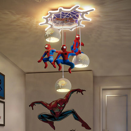 ChandelierDecor - Spiderman Pendant Light - Art Deco Lighting for Kids Room