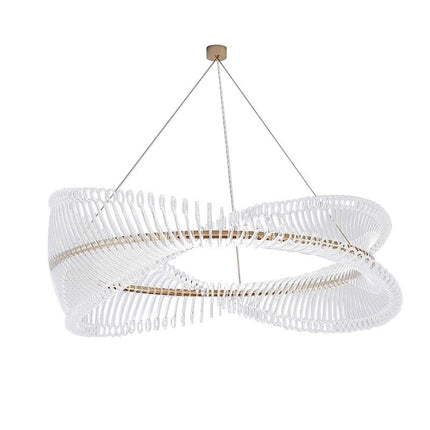 ChandelierDecor - Spiral Acrylic Chandelier: Illuminate with Style