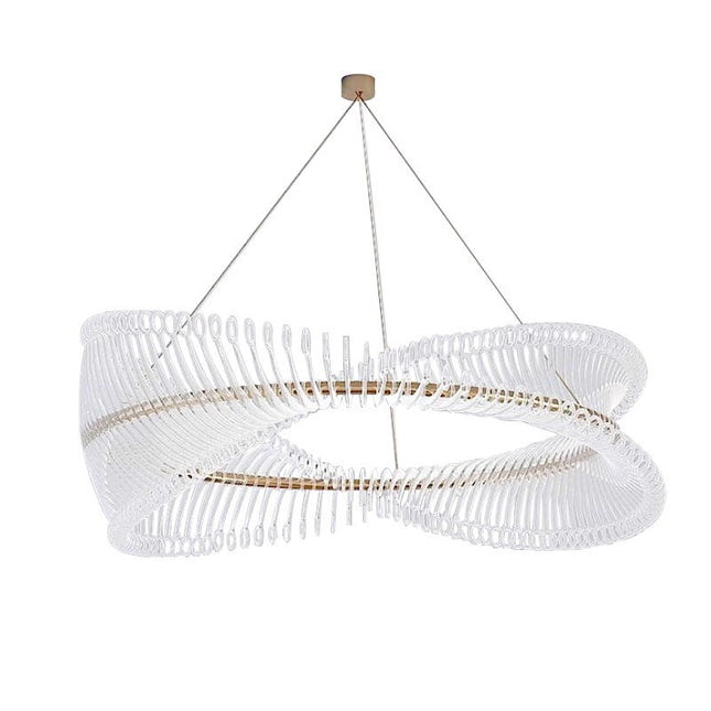 ChandelierDecor - Spiral Acrylic Chandelier: Illuminate with Style