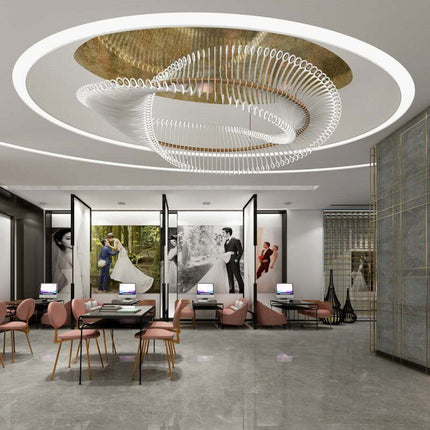 ChandelierDecor - Spiral Acrylic Chandelier: Illuminate with Style