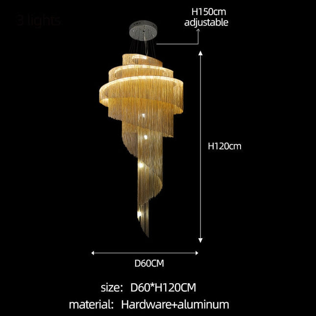 ChandelierDecor - Spiral Chandelier Chain: Quality and Versatile Solution