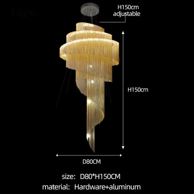 ChandelierDecor - Spiral Chandelier Chain: Quality and Versatile Solution
