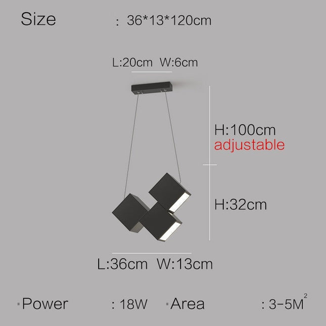 ChandelierDecor - Square Blocks Pendant Light
