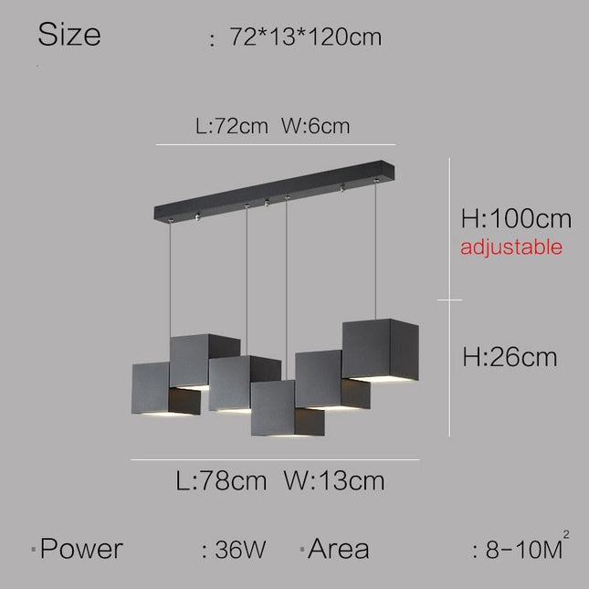 ChandelierDecor - Square Blocks Pendant Light