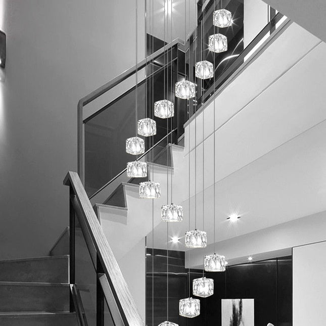 ChandelierDecor - Square Crystal Cubes Chandelier