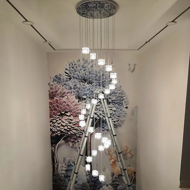 ChandelierDecor - Square Crystal Cubes Chandelier