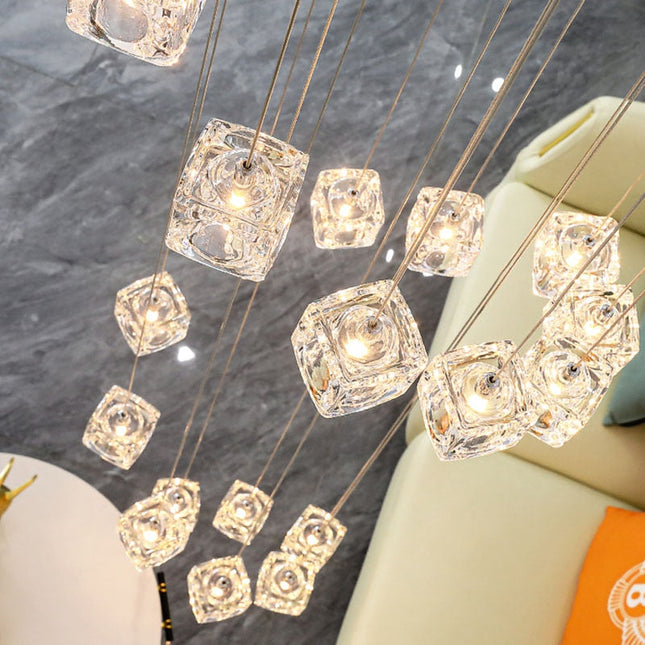 ChandelierDecor - Square Crystal Cubes Chandelier