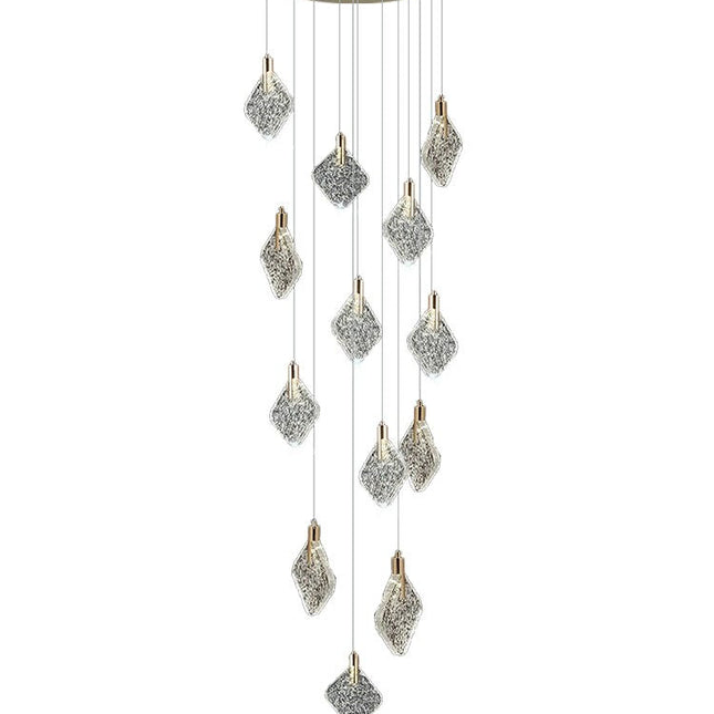 ChandelierDecor - Square Crystal Pendant Chandelier - Exquisite Lightinging