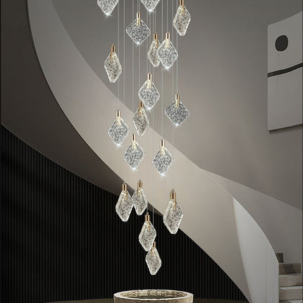 ChandelierDecor - Square Crystal Pendant Chandelier - Exquisite Lightinging