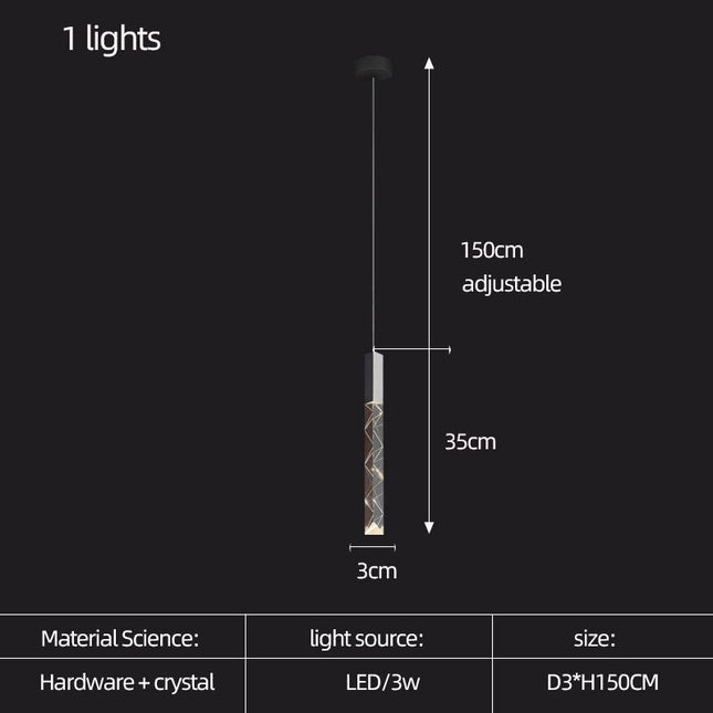 ChandelierDecor - Staircase Crystal Chandelier Light