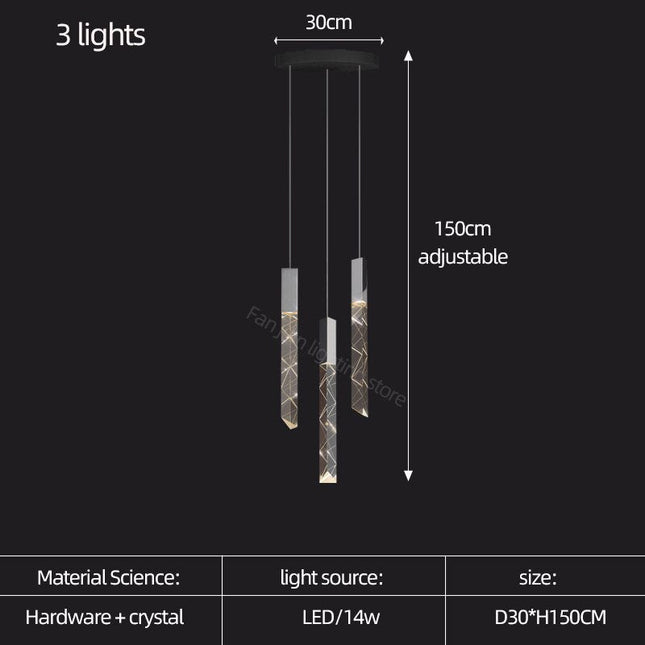 ChandelierDecor - Staircase Crystal Chandelier Light