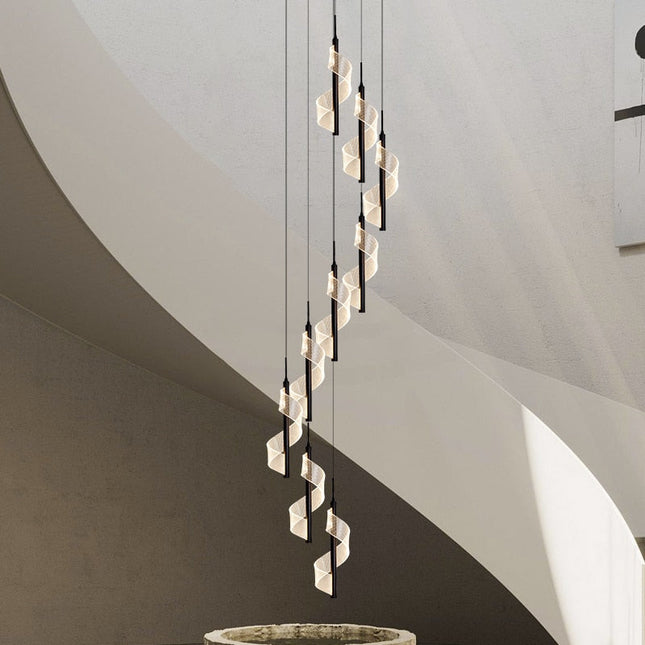ChandelierDecor - Staircase Spiral Chandelier: Illuminate with Elegance