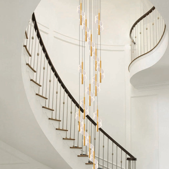 ChandelierDecor - Staircase Spiral Chandelier: Illuminate with Elegance