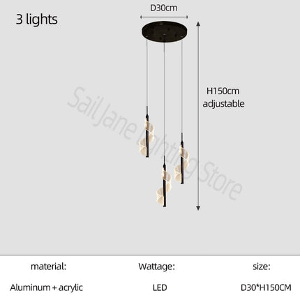 ChandelierDecor - Staircase Spiral Chandelier: Illuminate with Elegance