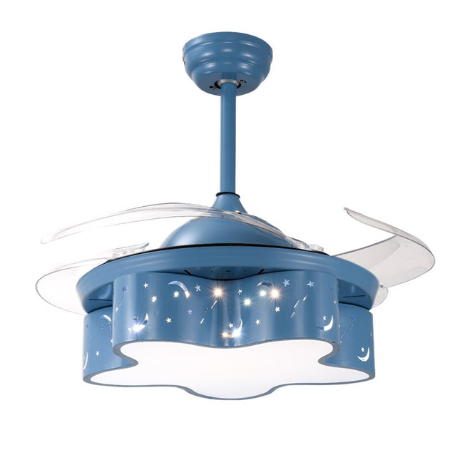 ChandelierDecor - Star LED Light with Fan - Modern Ceiling Fan for Kids Room