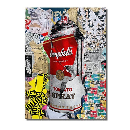 ChandelierDecor - Street Graffiti Wall Art Pop Follow Your Dreams Canvas Wall Art
