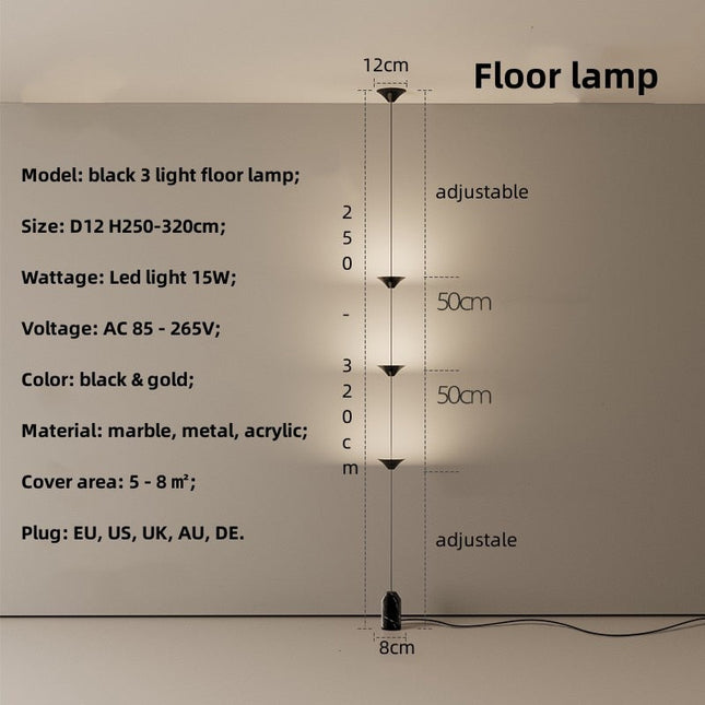 ChandelierDecor - String Bedside LED Adjustable Floor Lamp