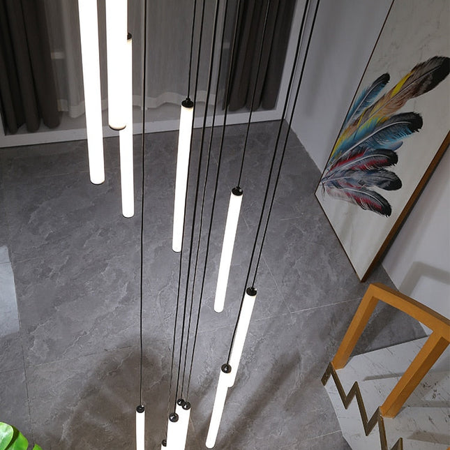 ChandelierDecor - Strip Cylinders Chandelier - Sleek & Modern Lighting