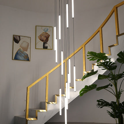 ChandelierDecor - Strip Cylinders Chandelier - Sleek & Modern Lighting