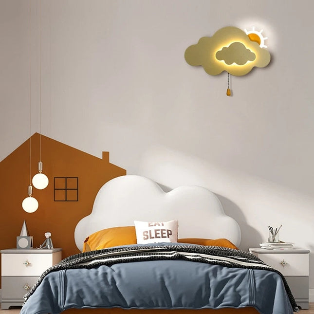 ChandelierDecor - Sun Cloud Night Light Wall Lamp for Kids Room