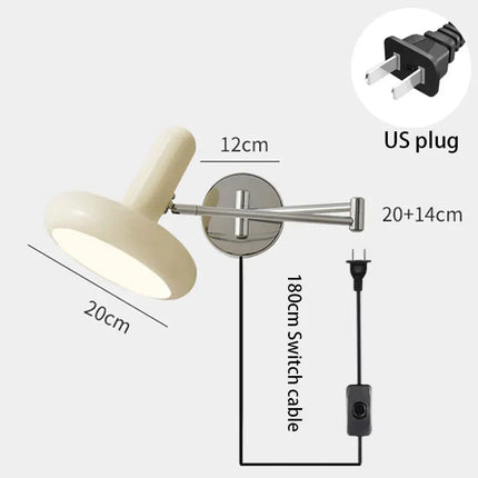 ChandelierDecor - Swing Arm Elbow Rocker Wall Lamp
