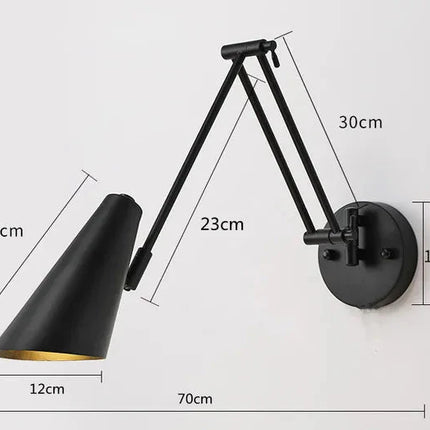 ChandelierDecor - Swing Long Arm Internal Touch Sensor Wall Lamp