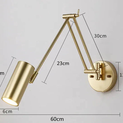 ChandelierDecor - Swing Long Arm Internal Touch Sensor Wall Lamp